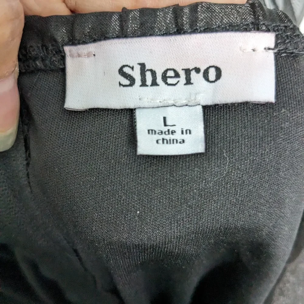 Shero New Formal Black Cocktail Mini Dress Size Large - Picture 5 of 5